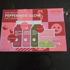 ESW Beauty Peppermint Glow Face Mask Set w/ Eye Patches 0.85 fl oz 25mL 