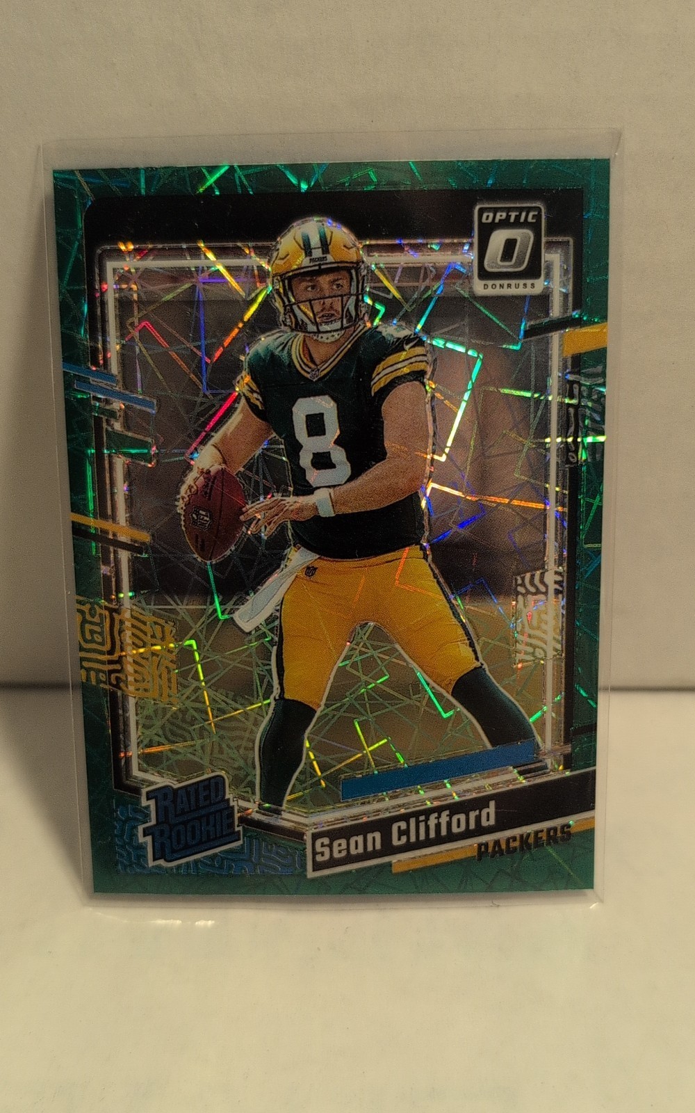 2023 Panini Donruss Optic - Rated Rookie Sean Clifford #242 Green Velocity Prizm