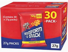 Golden Wonder Transform-A-Snack Spicy Box of 30 x 27g Bags 50p PMP