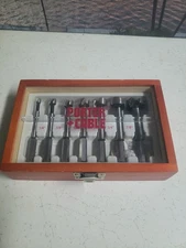 7 pc PORTER CABLE FORSTNER BIT SET 1/4"-1" NO SPIN SHANK BIT W/ WOOD CASE