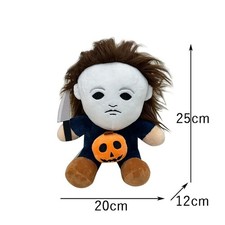 2025 Scary Slasher Plush Doll - 10" Creepy Masked Figure - Horror Movie Fan Gift