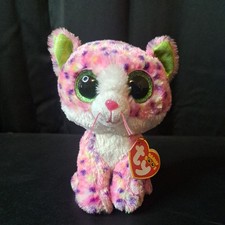 Ty  Beanie Boos SOPHIE the Pink Cat 6" 15cm GLITTER EYES NEW MWMT Rare