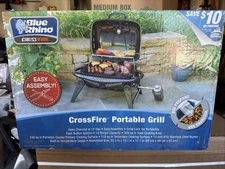blue rhino crossfire portable grille