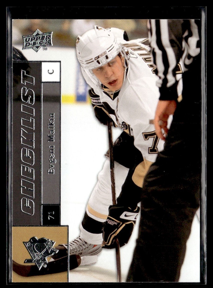2009-10 Upper Deck Series 2 Checklist A2 Evgeni Malkin Pittsburgh Penguins #449