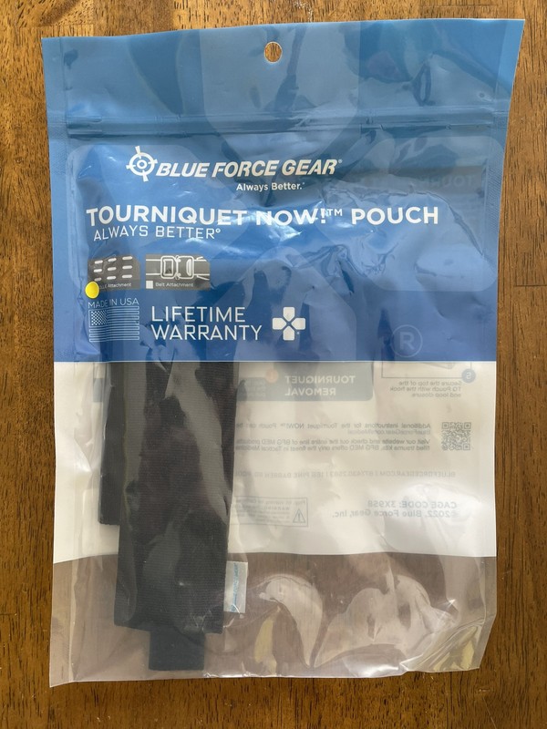 Blue Force Gear Tourniquet NOW! Pouch - MOLLE Mounted - Black