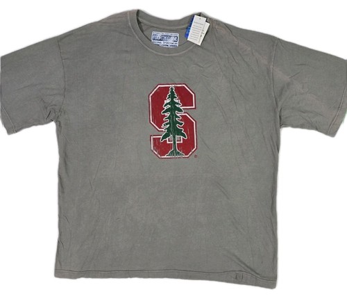 Fourth & One Sportswear STANFORD CARDINAL Gray T-Shirt Men XXL NWT Discolored