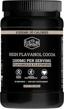 High Flavanol Cocoa Powder 1200Mg Flavanols  Flavonoids Supplements 10X More F