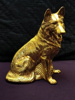 #ad #ad Syroco Gold Dog Collie Statue 10 1 2 In High 8 In Wide $45.00