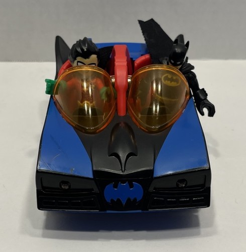 Figuras Imaginext DC Super Friends Batman y Robin con Batimóvil Clásico LEER - Imagen 5 de 8