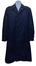 Best Coat Co-Property Of US- Unisex Size 40R- Nylon Button Up Raincoat Navy Blue