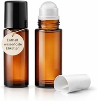 Roll-On Glasflaschen FüR ÄTherische ÖLe Leer 2 Flaschen Bernstein 50 Ml Le