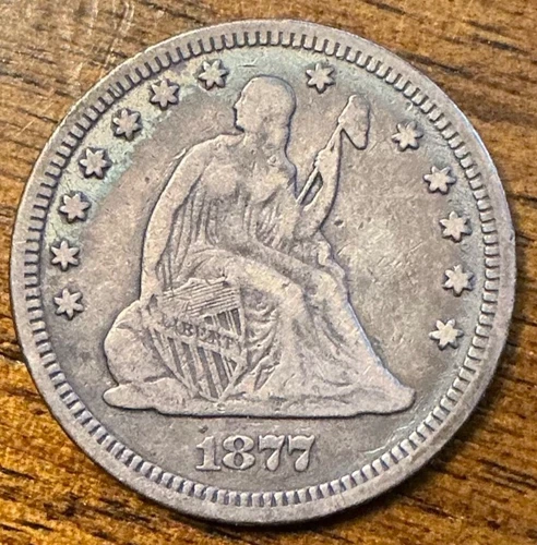 1877 Seated Liberty Quarter — photo from the most recent tracked eBay sale