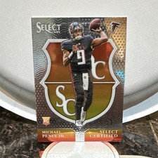 Michael Penix Jr. 2024 Panini Select Certified Rookie #9 Atlanta Falcons