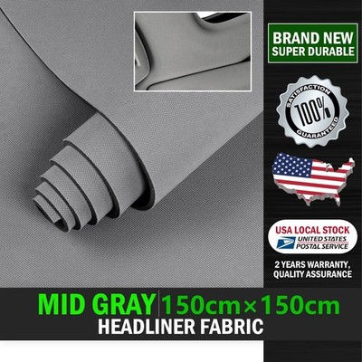 60''×60'' Flat Knit Headliner Fabric with Foam Backing Mate Car Roof Upholstery