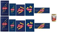 Barilla Pasta Testpaket Ditalini Risoni Fusilli Farfalle Bucatini 10X500G +Polpa