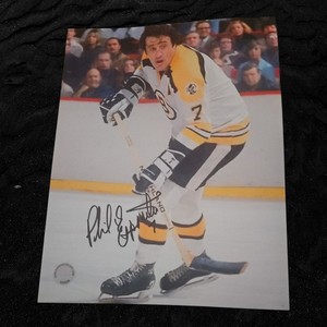 PARKHURST CHAMPIONS PHIL ESPOSITO Hand Signed Autographed 8x10 BOSTON BRUINS
