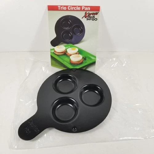 GT Xpress Redi Set Go TRIO CIRCLE PAN Bonus Insert Eggs Muffin Grill Replacement