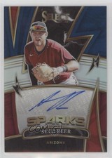 2022 Panini Select Sparks Signatures Tri-Color Prizm 27/75 Seth Beer Auto 0gs0
