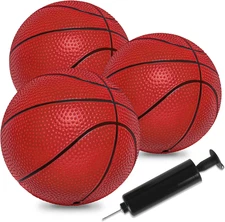 6" Mini Basketballs, 6 Pack Small Basketballs for Kids Basket Ball Hoop, PVC Min