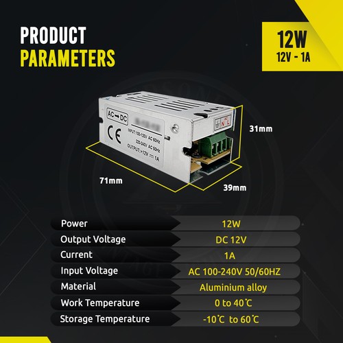 DC 5V/12V/24V Universal Regulated Switching Power Supply Transformer LED Strip - Picture 51 of 129