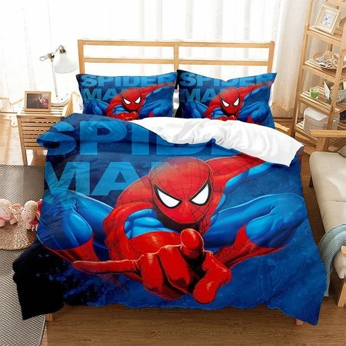 Juego de funda nórdica infantil dormitorio 3D Spiderman 135x200 200x200 3 piezas - Imagen 8 de 11
