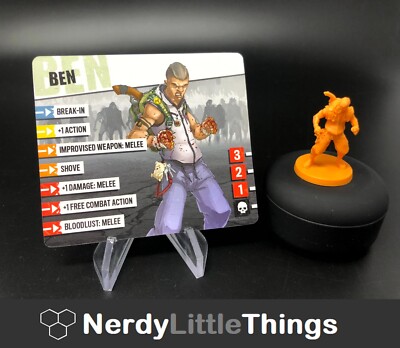 Zombicide - Chronicles Survivor Set - Ben (Hacker and Boxer) Miniature & Card