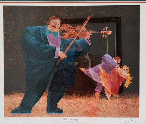 Toni Goffe “Blue Tango” Signed & Numbered by Artist in Pencil. Newly Framed. - Picture 8 of 9