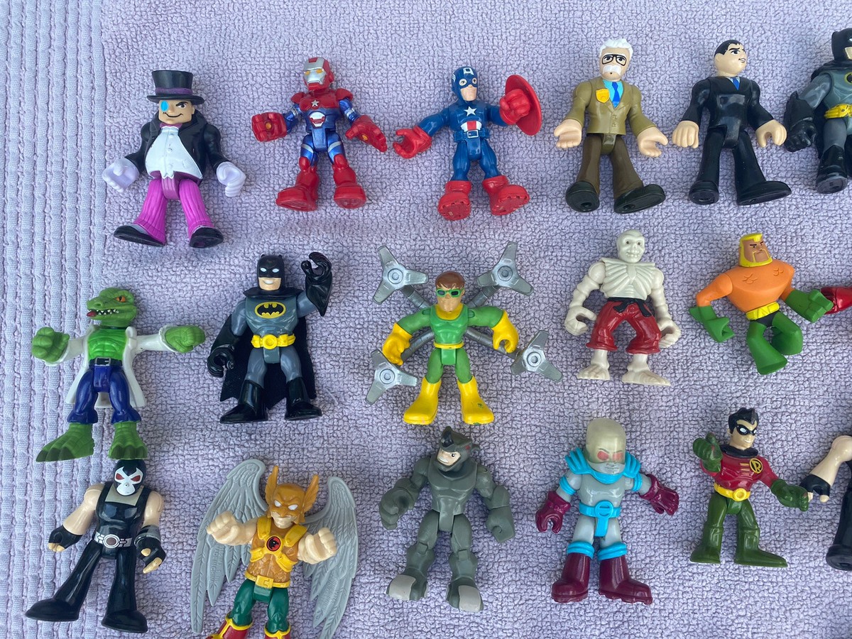 MARVEL SUPER HERO SQUAD LOT Of 84 IMAGINEXT DC SUPER FRIENDS