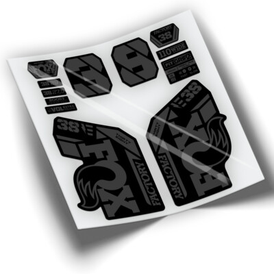 WP437  GABELAUFKLEBER  FOX 38 FACTORY 2021 - 2024  SET DECALS  AUTOCOLLANTS