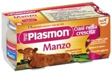 Plasmon Omogeneizzato Carne  Manzo Offerta 12 Vasetti da 80gr