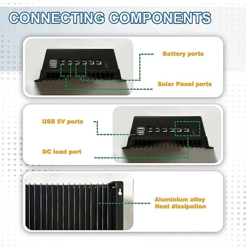 4000W 1200W max 100A 12/24/36/48V MPPT Solar Panel Regulator Charge Controller - Picture 10 of 34
