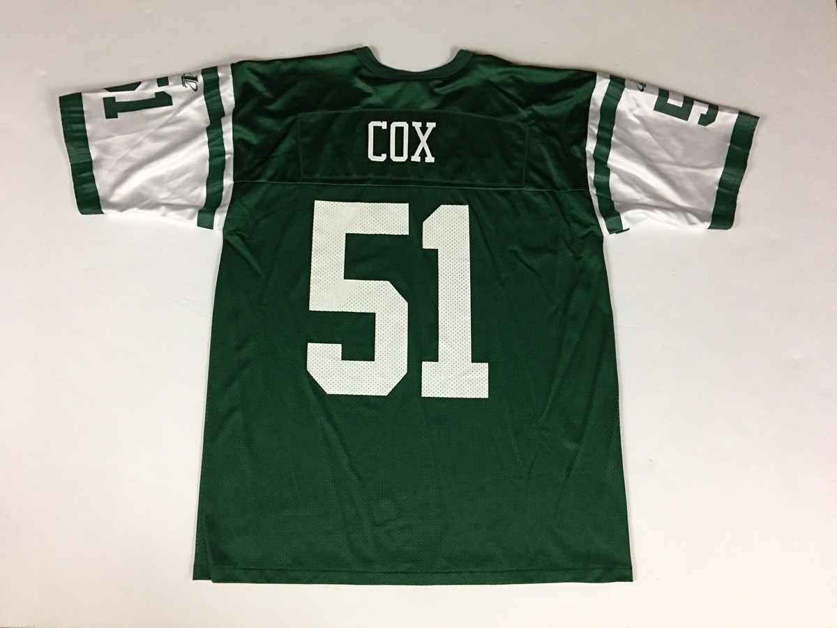 Men's Vintage 90s BRYAN COX #51 Logo Athletic NEW YORK JETS Green