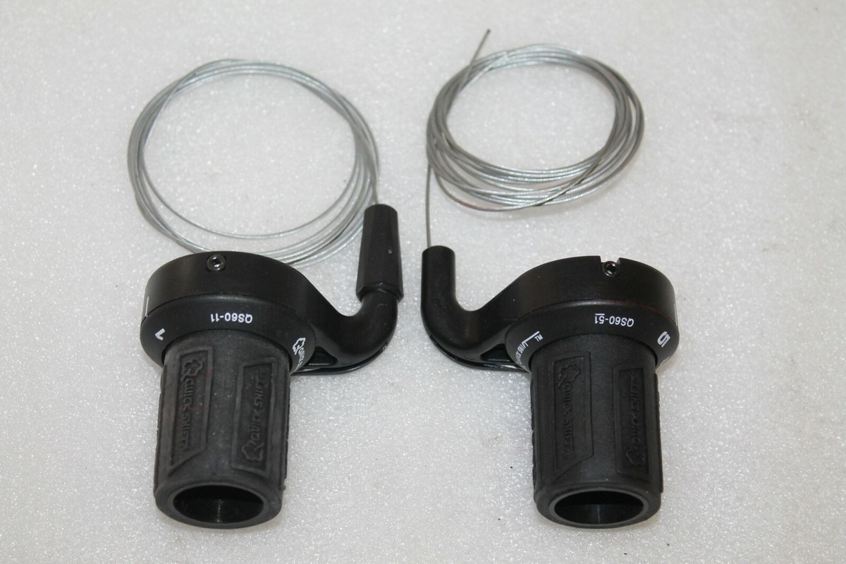 Manettes SRAM Grip Shift 5V QS60-51 QS60-11 – 7 Vitesses VTT – Noir (neuf, Incomplet)