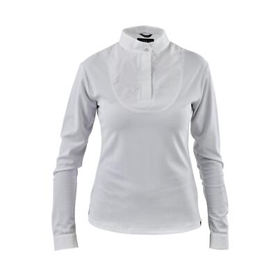 Shires Aubrion Langarm Stock Shirt - weiß
