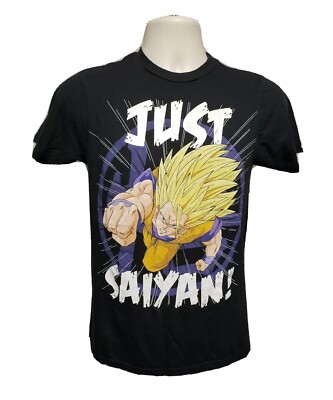 DragonBall Z Goku Just Saiyan Adult Small Black TShirt