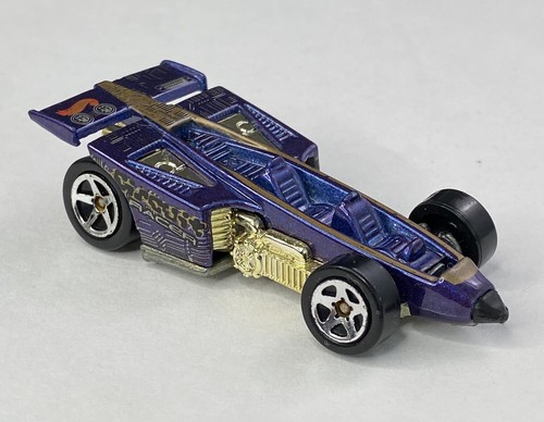 1997 Hot Wheels Techno Bits Series Shadow Jet Purple Collector #691 Malaysia - Picture 2 of 10