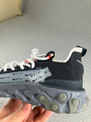 Nike React ISPA Low Running Shoes Mens Size 4.5 Black AR8555-001