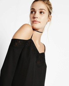 express cold shoulder top