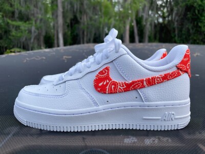 New Nike Air Force 1 Low Orange Paisley (W) Size 5.5 (DJ9942-102
