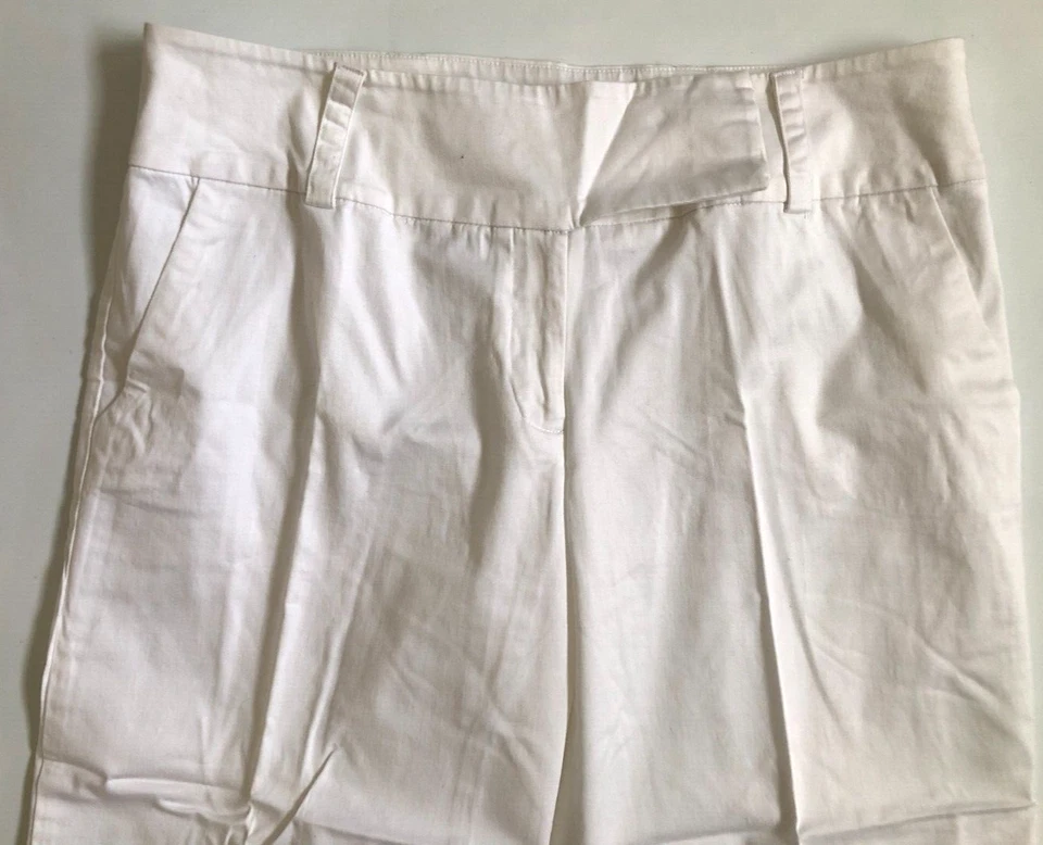 ALYX Size 10 ( 33x22 ) White Crop Pants Stretch Straight Mid-Rise Women's - Image 4 of 4