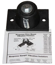 Mason 4C988A Floor Mount Vibration Isolators, Neoprene, 190 to 380 lb Capacity