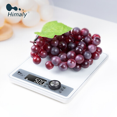 LCD Digital Food Kitchen Scale 5000g/0.1g High Accuracy, Measures Grams & oz
