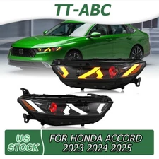 TT-ABC LED Headlight For Honda Accord Sedan 2023-25 Front Lamp w/DRL Sequential