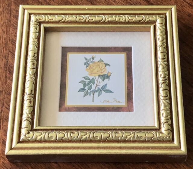 A. Renee Dollar BEAUTY Heartfelt collection gold framed flower art ...