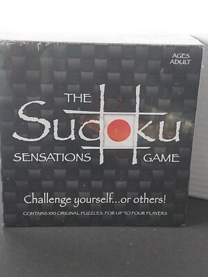 NEW 2005 Hasbro The SUDOKU SENSATIONS Game 100 Puzzles 4 Pencils + Booklet