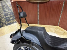 MOFUN 22" Sissy Bar Backrest Gloss Black For Harley Sport Glide Low Rider 2018+