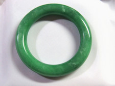 39mm NATURAL Green Jade Infant Newborn BABY Bangle Bracelet 1-8.5/16" B142