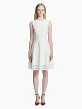 Calvin Klein ILLUSION FIT + FLARE DRESS Woman  Size 10 NWT 