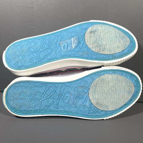 Blowfish Malibu USA Flag Distressed Red White Blue Stars Slip On Sneakers sz 7.5 - Picture 2 of 14
