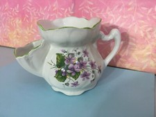 James Kent Old Foley Staffordshire England Shaving Mug Purple Violets Flowers